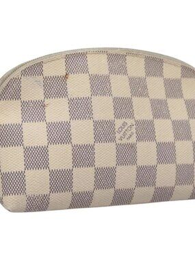 LOUIS VUITTON Damier Azur Pochette Cosmetic PM Pouch